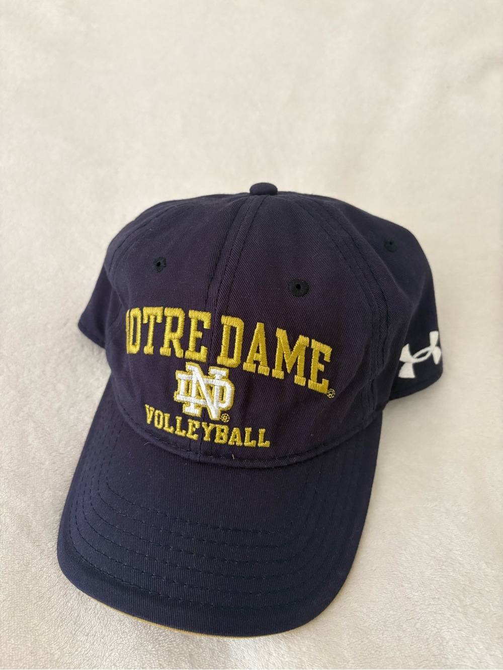 Notre Dame Volleyball Navy Cap (small mark on the back of the bill)